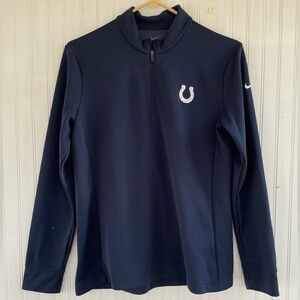 Nike Women's Navy Dri-FIT UV Victory 1/2 Zip Golf Top Indianapolis Colts Medium